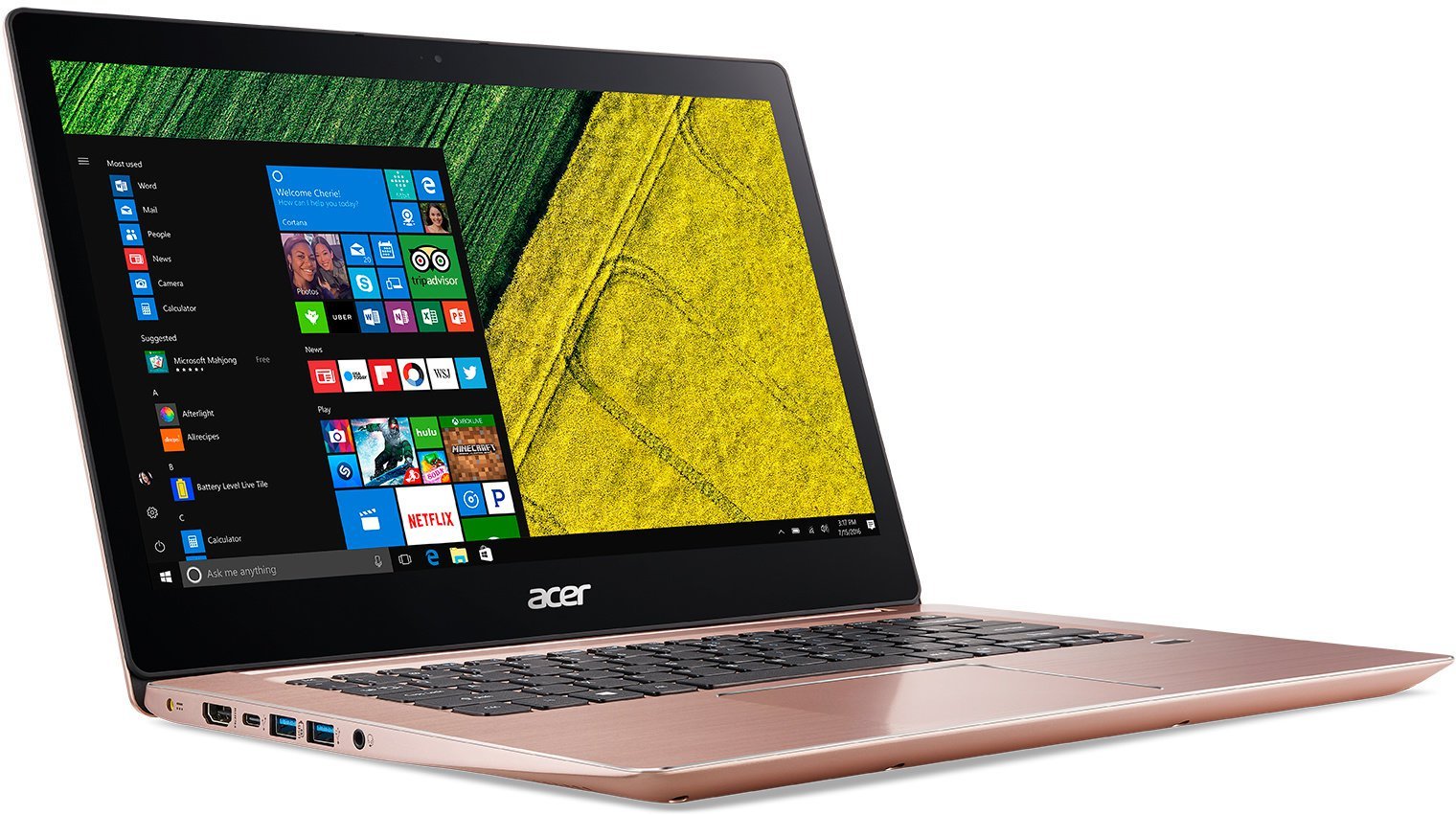 Acer Swift 3 SF314-54-57AL (Intel Core™ i5 8250U/14"IPS/1920х1080/8Gb/128Gb SSD/Intel UHD Graphics 620/Wi-Fi/Bluetooth/Linux) NX.GYQER.003
