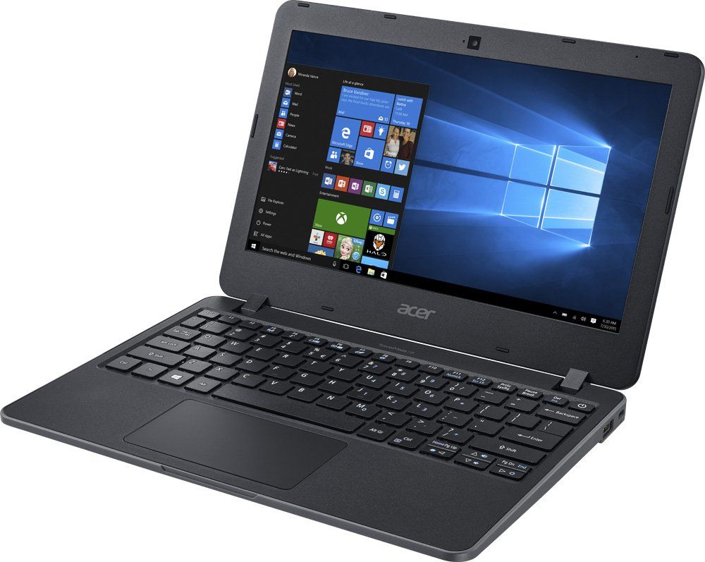 Acer TravelMate TMB117-M-C8FG (Intel Celeron N3060 1600 MHz/11.6"/1366x768/4Gb/128Gb SSD/DVD нет/Wi-Fi/Windows 10 Pro) NX.VCGER.017