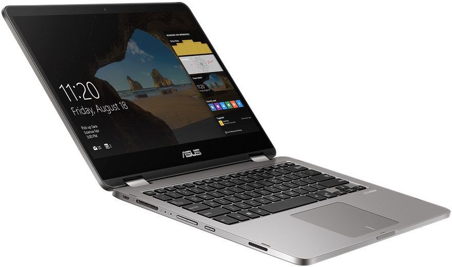 ASUS VivoBook Flip TP401CA-EC104T (Intel Core m3 7Y30 1000 MHz/14"/1920x1080/4GB/128GB SSD/DVD нет/Intel HD Graphics 615/Wi-Fi/Bluetooth/Windows 10 Home) 90NB0H21-M01850