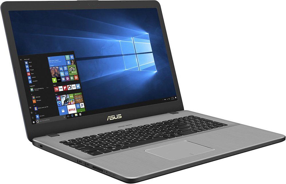 ASUS VivoBook Pro 17 N705UD (Intel Core i7 8550U 1800 MHz/17.3"/1920x1080/16Gb/2256Gb HDD+SSD/DVD нет/NVIDIA GeForce GTX 1050/Wi-Fi/Bluetooth/Windows 10 Home) 90NB0GA1-M02690