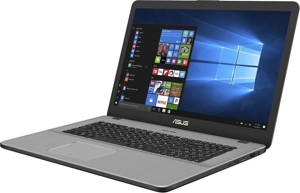 ASUS VivoBook Pro 17 N705UD (Intel Core i7 8550U 1800 MHz/17.3"/1920x1080/16Gb/2256Gb HDD+SSD/DVD нет/NVIDIA GeForce GTX 1050/Wi-Fi/Bluetooth/Windows 10 Home) 90NB0GA1-M02690