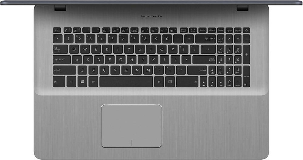ASUS VivoBook Pro N705UN-GC113T (Intel Core i7 8550U 1800 MHz/17.3"/1920x1080/12Gb/2128Gb HDD+SSD/DVD нет/NVIDIA GeForce MX150/Wi-Fi/Bluetooth/Windows 10 Home) 90NB0GV1-M01400