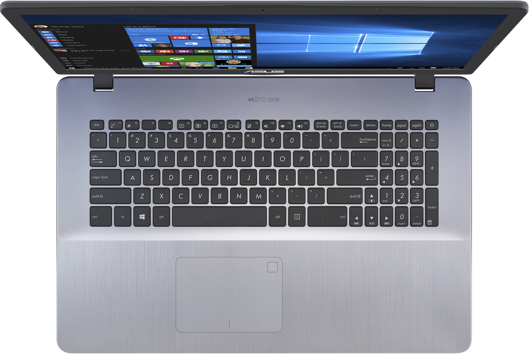 ASUS VivoBook X705UF-GC011T (Intel Core i3 7100U 2400 MHz/17.3"/1920x1080/4GB/1000GB HDD/DVD нет/NVIDIA GeForce MX130/Wi-Fi/Bluetooth/Windows 10 Home) 90NB0IE2-M01240