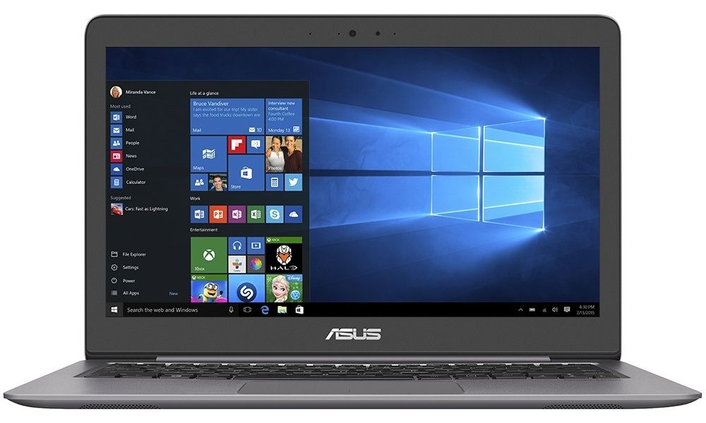 ASUS Zenbook UX310UF-FC029T (Intel Core i5 8250U 1600 MHz/13.3"/1920x1080/8Gb/1128Gb HDD+SSD/DVD нет/NVIDIA GeForce MX130/Wi-Fi/Bluetooth/Windows 10 Home) 90NB0HY1-M00330