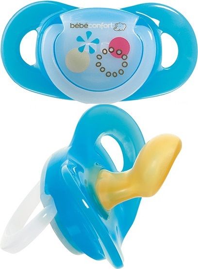 Bebe Confort Пустышки латексные Safe Dummies Т1, 3-12 мес.