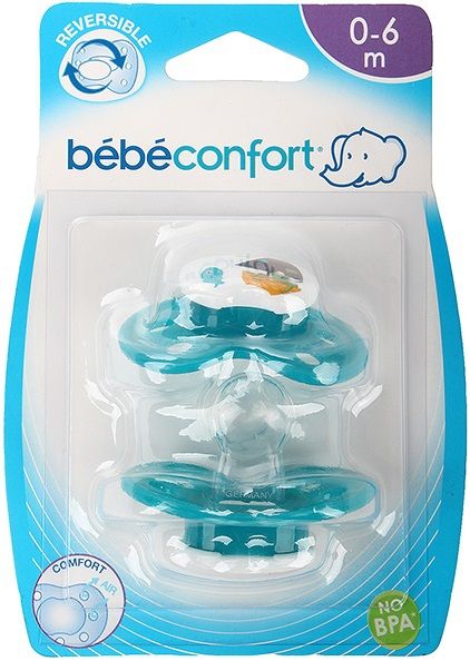 Bebe Confort Пустышки силиконовые Classic Dummies, 0-6 мес.