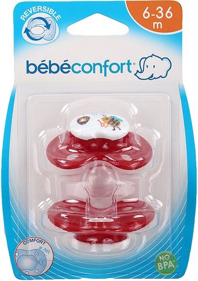 Bebe Confort Пустышки силиконовые Classic Dummies, 6-36 мес.