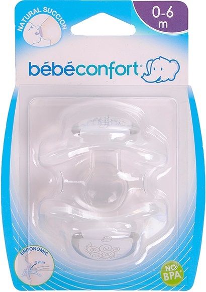 Bebe Confort Пустышки силиконовые Physio Dummies Т1, 0-6 мес.