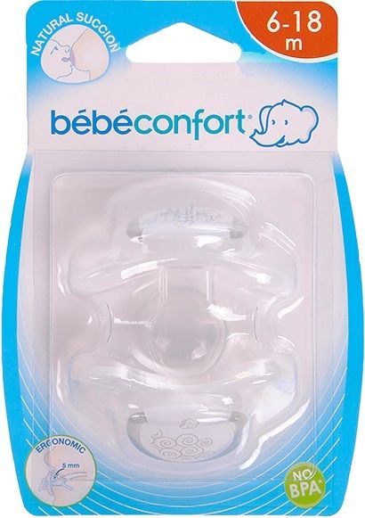 Bebe Confort Пустышки силиконовые Physio Dummies T2, 6-18 мес.