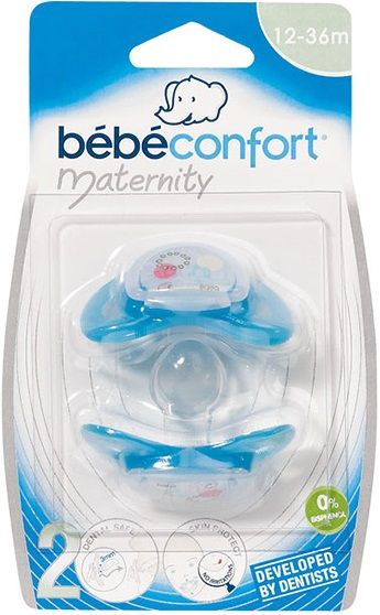 Bebe Confort Пустышки силиконовые Safe Dummies T2, 12-36 мес.