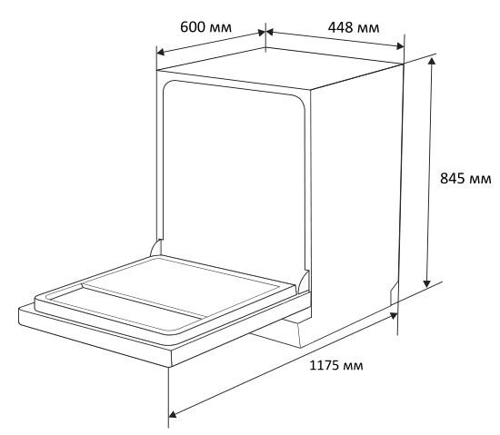 Comfee Посудомоечная машина CDW450W/S