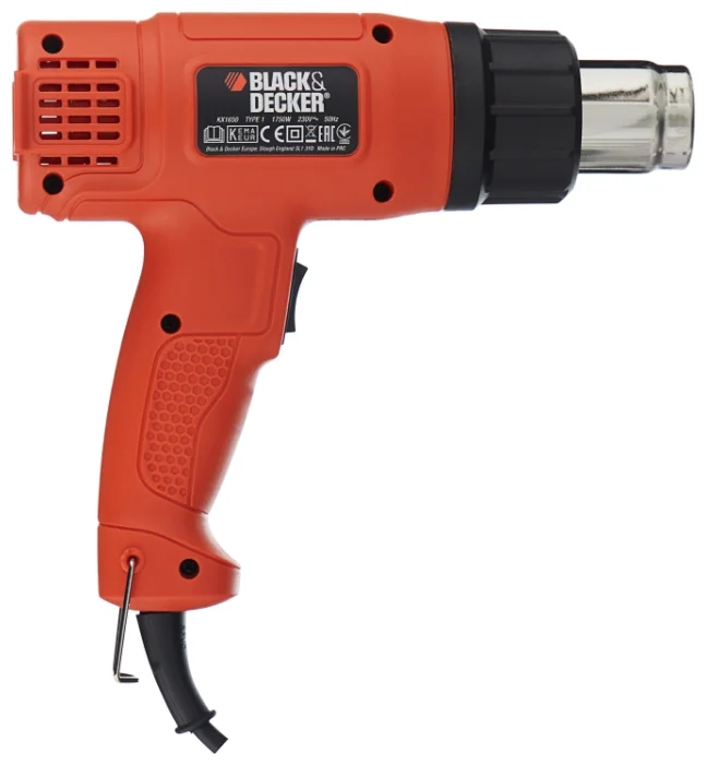 Black & Decker Фен строительный KX1650-XK [1750Вт; 460-600°C; 570-740л/мин]