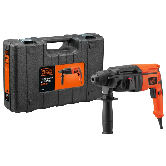 Black & Decker Перфоратор SDS-plus BDHR26KR-RU [800Вт; 3,0Дж; 26мм; 3реж; кейс]