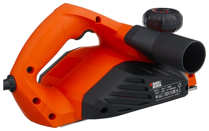 Black & Decker Электрорубанок KW712-XK [650Вт; 82мм; 2/8мм]