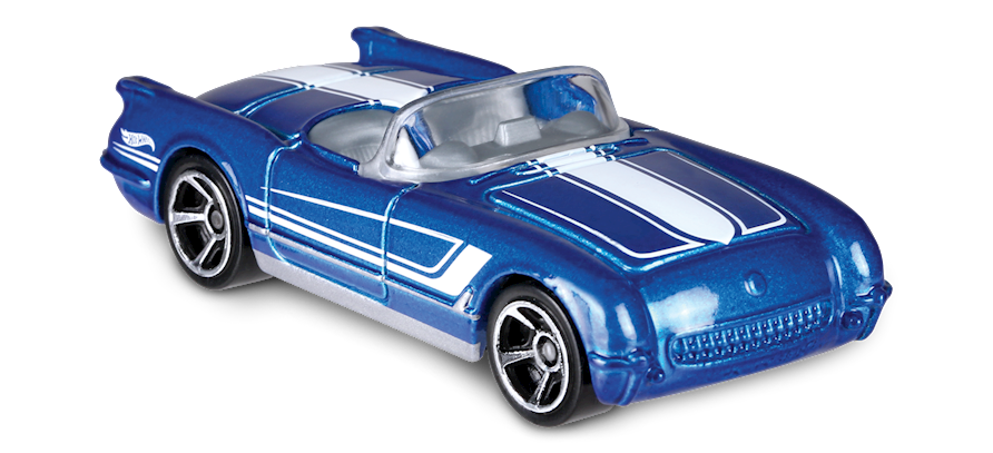 Модель: Hot Wheels машинка "THEN AND NOW" (55 Corvette). 