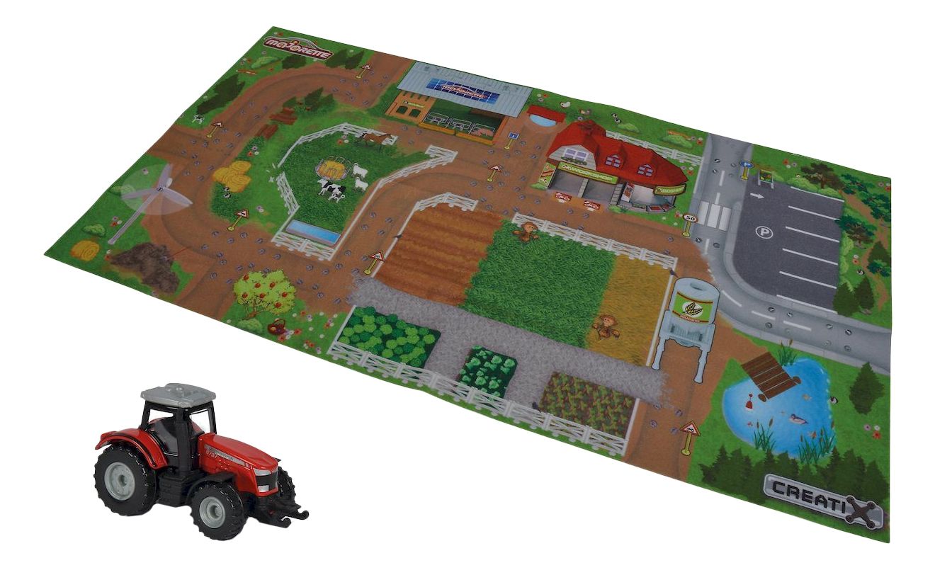 Majorette Игровой набор "Коврик Creatix Farm", 1 машинка