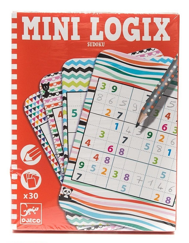 

Настольные игры для детей Djeco, Настольная игра "Судоку" (mini logix sudoku)