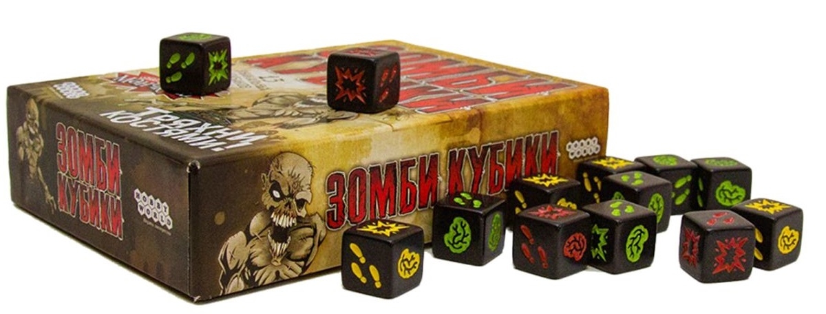 Hobby World Настольная игра "Зомби кубики"