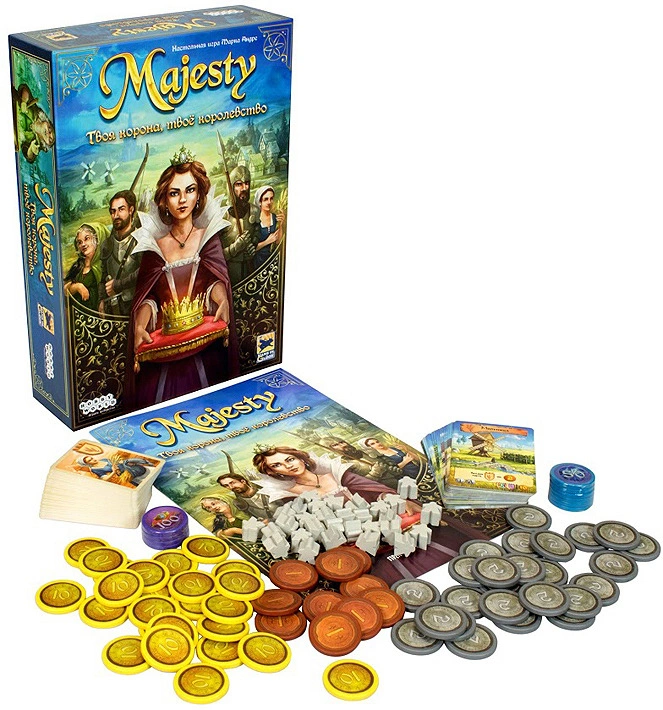 Hobby World Настольная игра "Majesty: Твоя корона, твоё королевство"