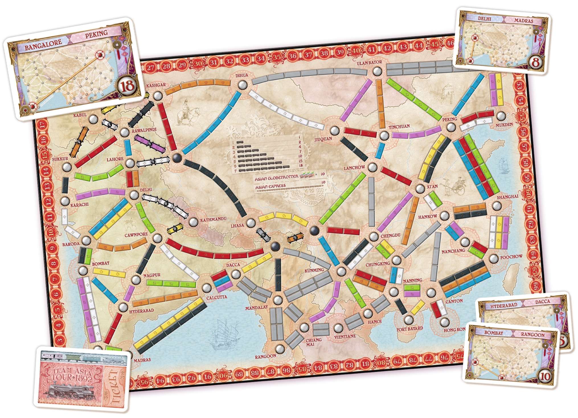 Hobby World Настольная игра "Билет на поезд: Азия" (Ticket to Ride: Asia), ДОПОЛНЕНИЕ