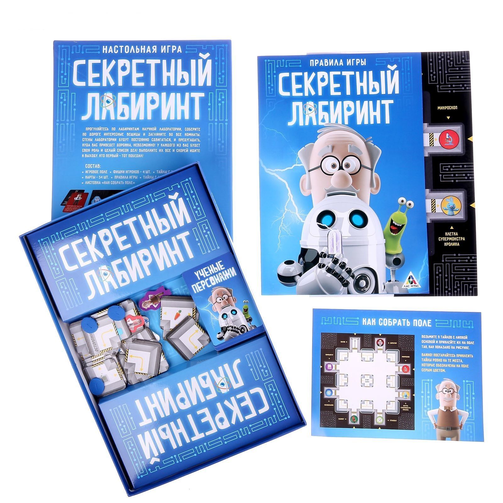 ЛасИграс Настольная игра "Секретный лабиринт"