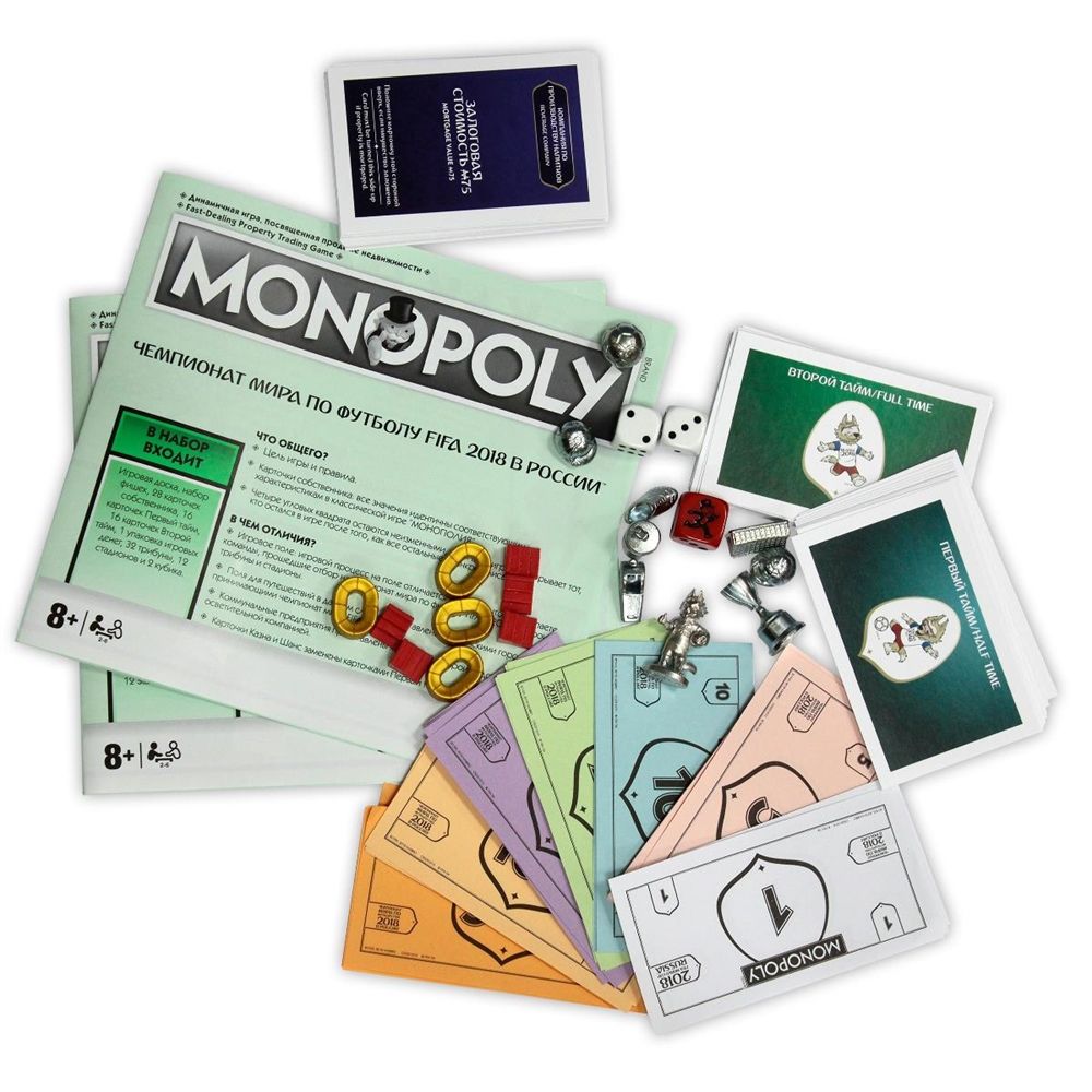 Hasbro Настольная игра "Всемирная Монополия" FIFA - 2018 (Monopoly: Here and Now – The World Edition)