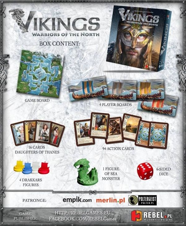 Rebel Настольная игра "Vikings.Warriors of the North.Викинги воины севера"