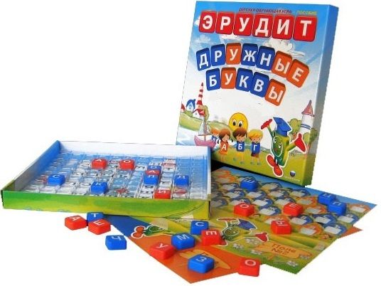 Биплант Настольная игра "Эрудит. Дружные буквы", для малышей