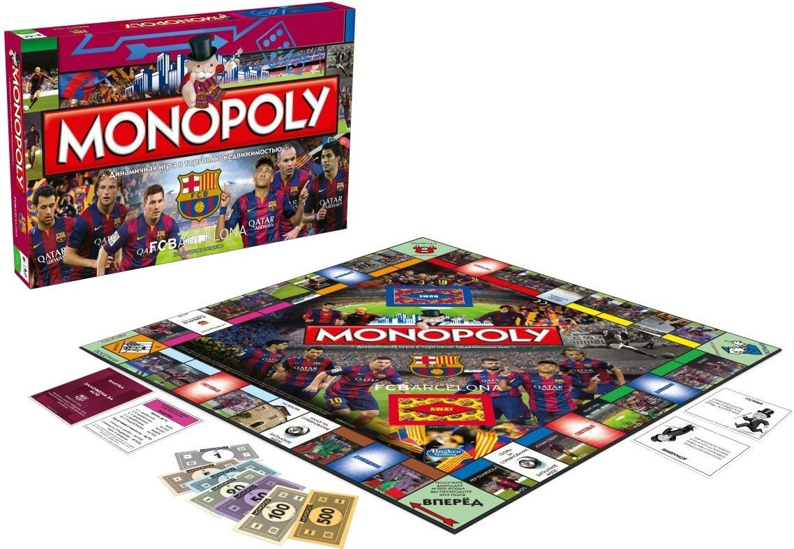 Hasbro Настольная игра "Монополия" - ФК "Барселона" (FC Barcelona - Monopoly)