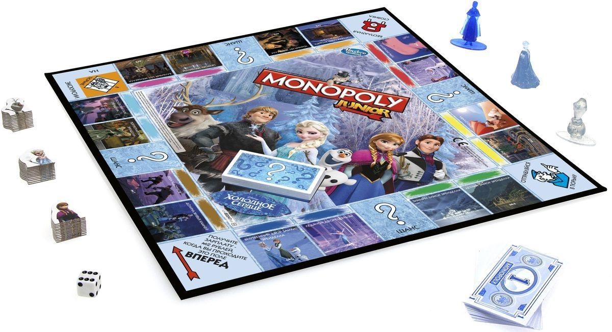 Hasbro Настольная игра "Монополия. Холодное сердце" (Monopoly Junior Frozen)