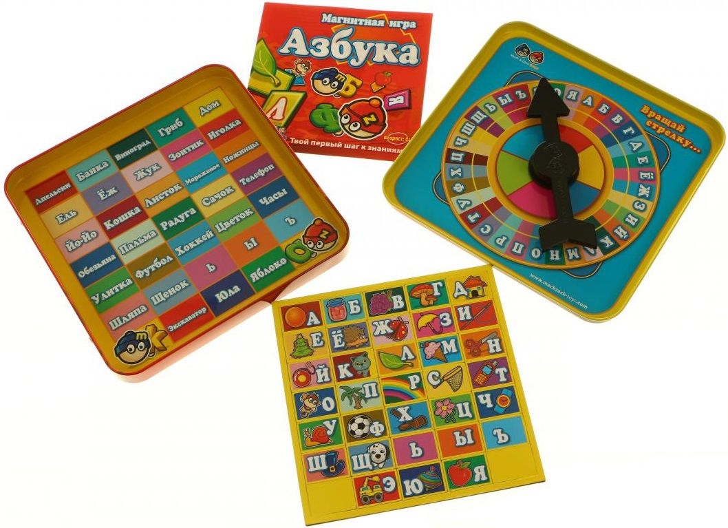 Mack&Zack Настольная игра "Играй и учись. Азбука", магнитная