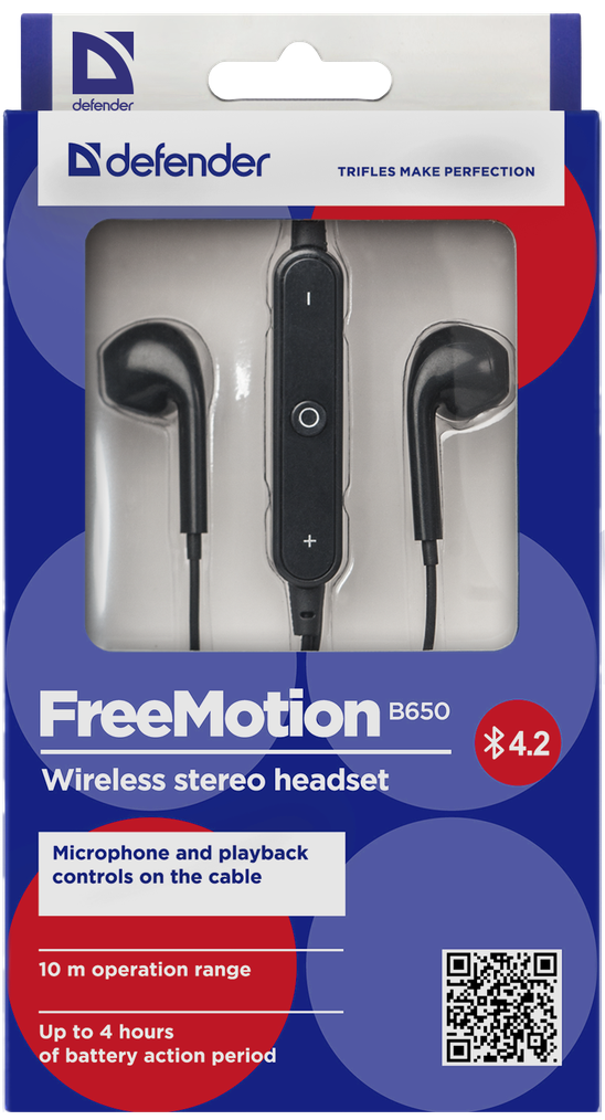 Defender Беспроводные наушники FreeMotion B650
