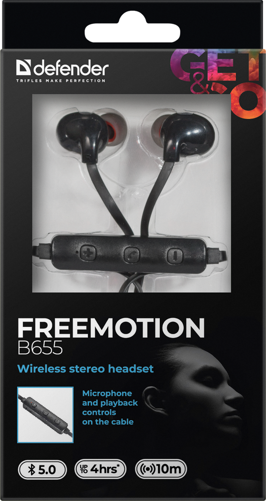 Defender Беспроводные наушники FreeMotion B655