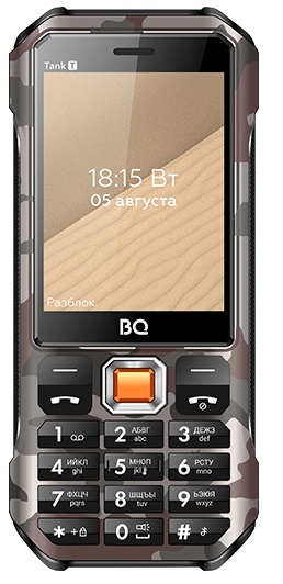 

Мобильный телефон BQ, 2824 Tank T (серый камуфляж)