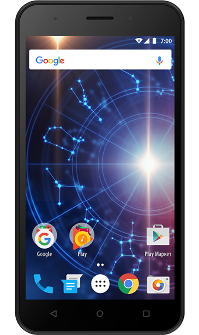 

Смартфон Vertex, Impress Luck NFC (4G) (черный)