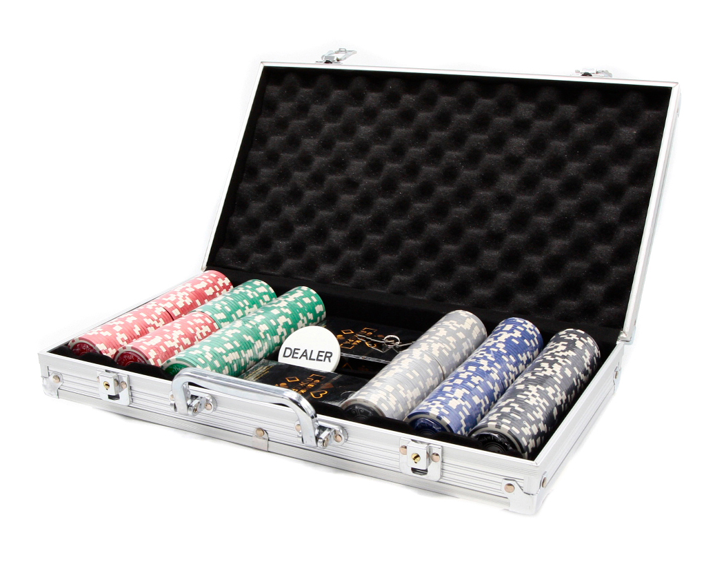 Фабрика Покера Набор из 300 фишек для покера с номиналом в кейсе