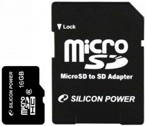 Silicon Power microSDHC 16Gb class 6