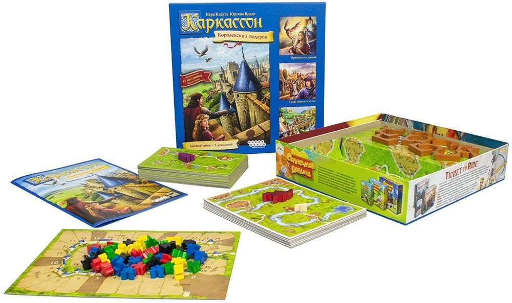 Hobby World Настольная игра "Каркассон. Королевский подарок" (Carcassonne Big Box)