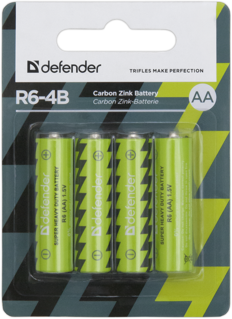 Батарейка солевая R6-4B AA