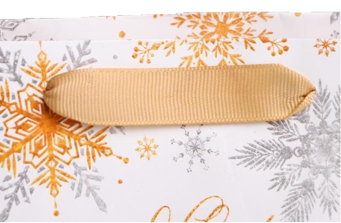 Дарите Счастье Пакет ламинированный "Волшебные снежинки" 15 × 12 × 5.5 см