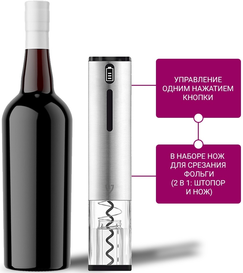 DisMac Штопор для вина электрический Electric Wine Opener