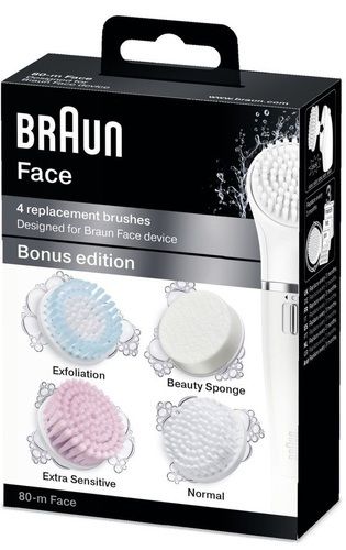 Braun Сменные насадки SE80m Face 4 шт