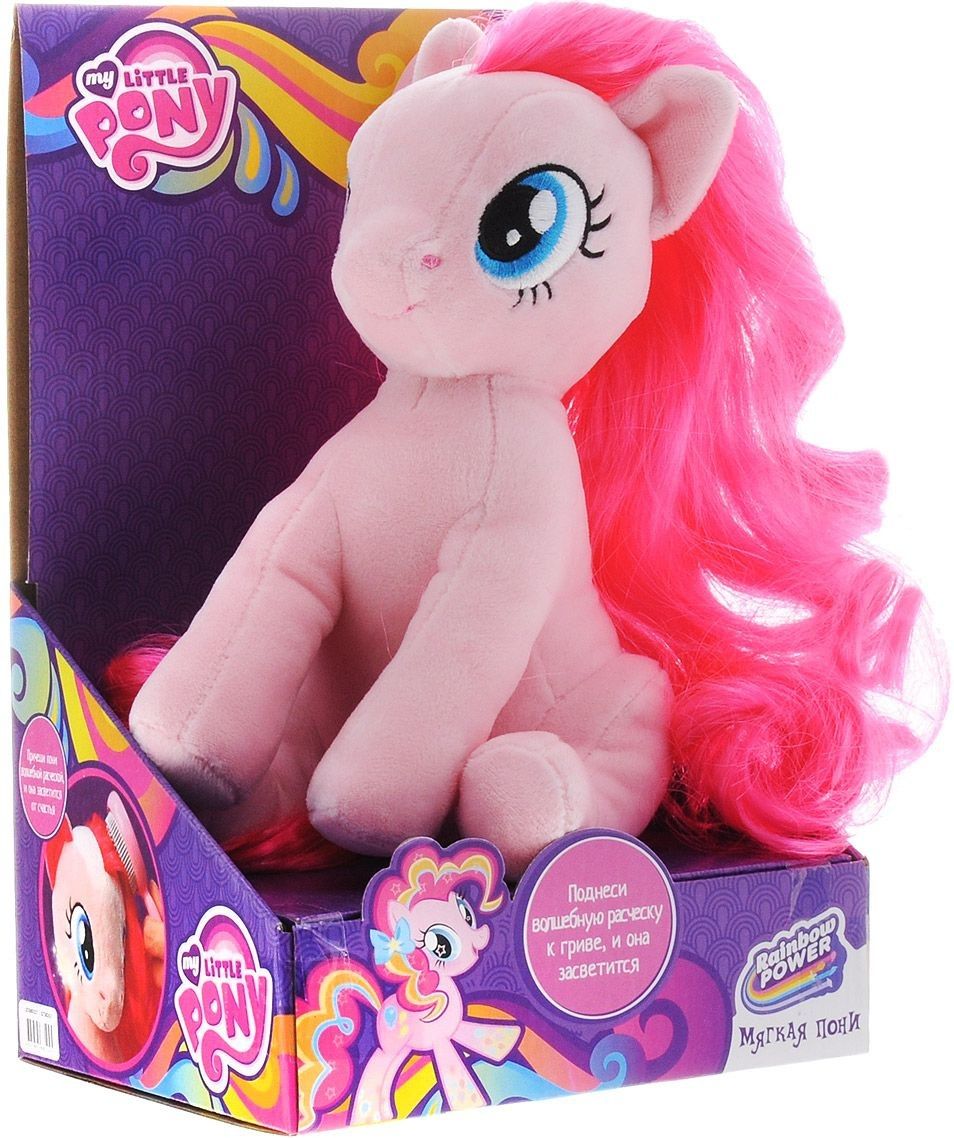 Hasbro Мягкая игрушка "My Little Pony", с волшебной расческой