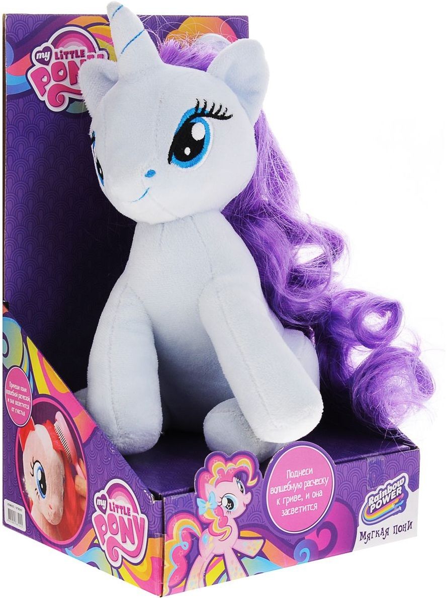 Hasbro Мягкая игрушка "My Little Pony", с волшебной расческой