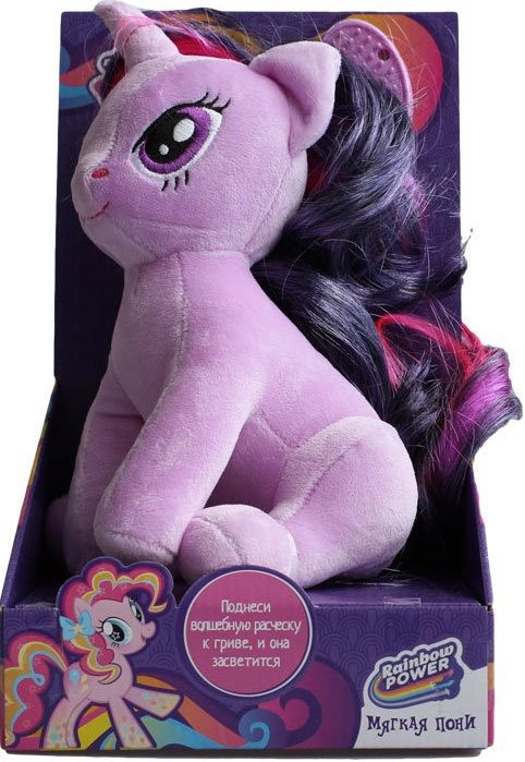 Hasbro Мягкая игрушка "My Little Pony", с волшебной расческой