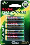 Kodak Аккумуляторы АА, 4 шт. (HR6-4BL, KAAHRP-4, 2100 mAh)