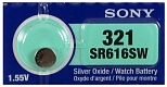 Sony Батарейки SR616SWN-PB, 1 шт.
