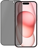 PERO Защитное стекло Privacy Full Glue для Apple iPhone 15