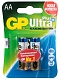 GP Батарейки Ultra Plus AA, 2 шт. (GP15AUP-2CR2, LR06)