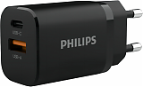 Philips Сетевое зарядное устройство DLP5331 USB+Type-C 3A (PD), 30Вт